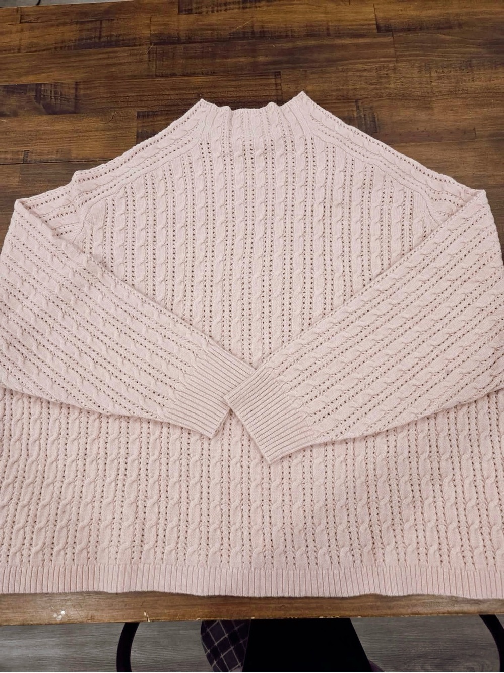 Women's Plus Size Light Pink Sweater